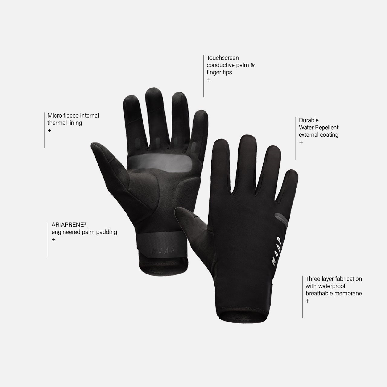 MAAP WINTER Handschoenen Zwart