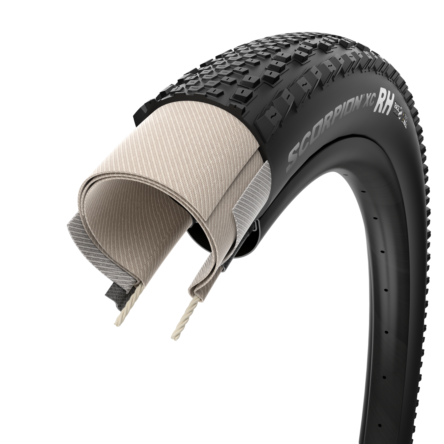 PIRELLI SCORPION RACE XC RH ProWall 29x2.40 Tubeless Ready Zacht Zilver band