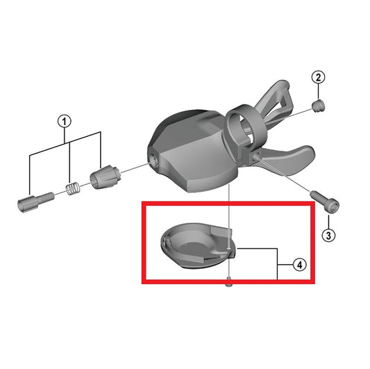 SHIMANO U6000 rechter hendelafdekking