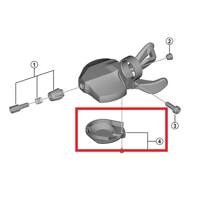 SHIMANO U4010 Deksel rechterhendel