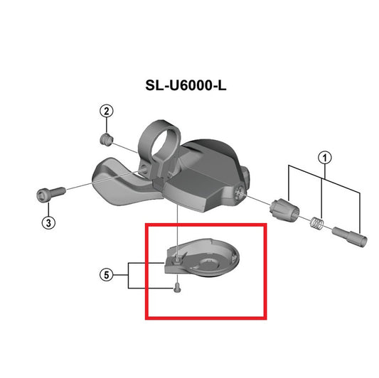 SHIMANO U6000 Linker Hendelafdekking