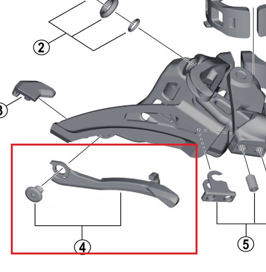 Plaat Derailleur SHIMANO FD-M9025/8025/8020