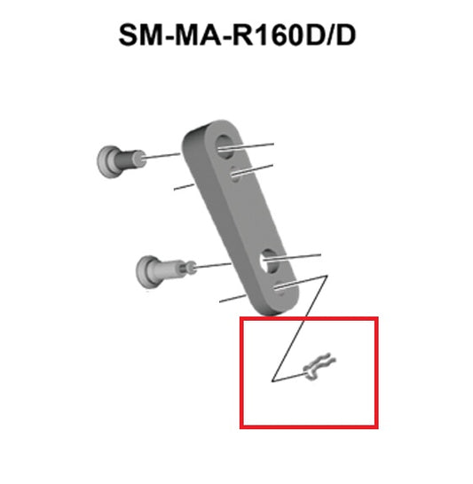 SHIMANO veiligheidsring voor Flat Mount adapter