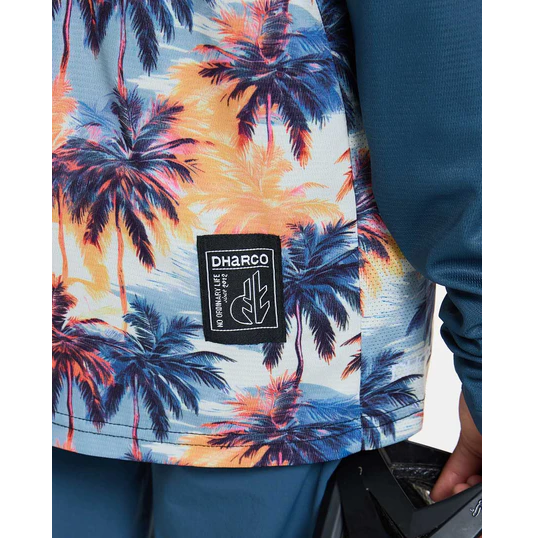 DHARCO GRAVITY VENICE BEACH Jersey Lange Mouw Junior Blauw