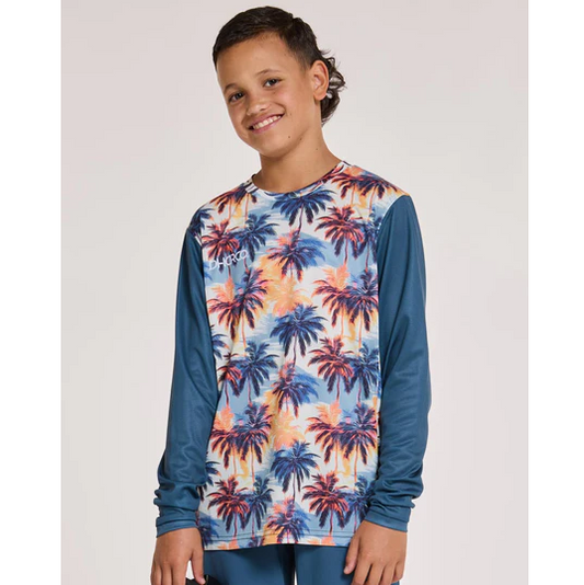 DHARCO GRAVITY VENICE BEACH Jersey Lange Mouw Junior Blauw