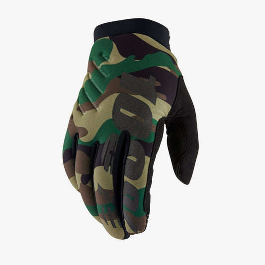 100% BRISKER Handschoenen Camo/Groen
