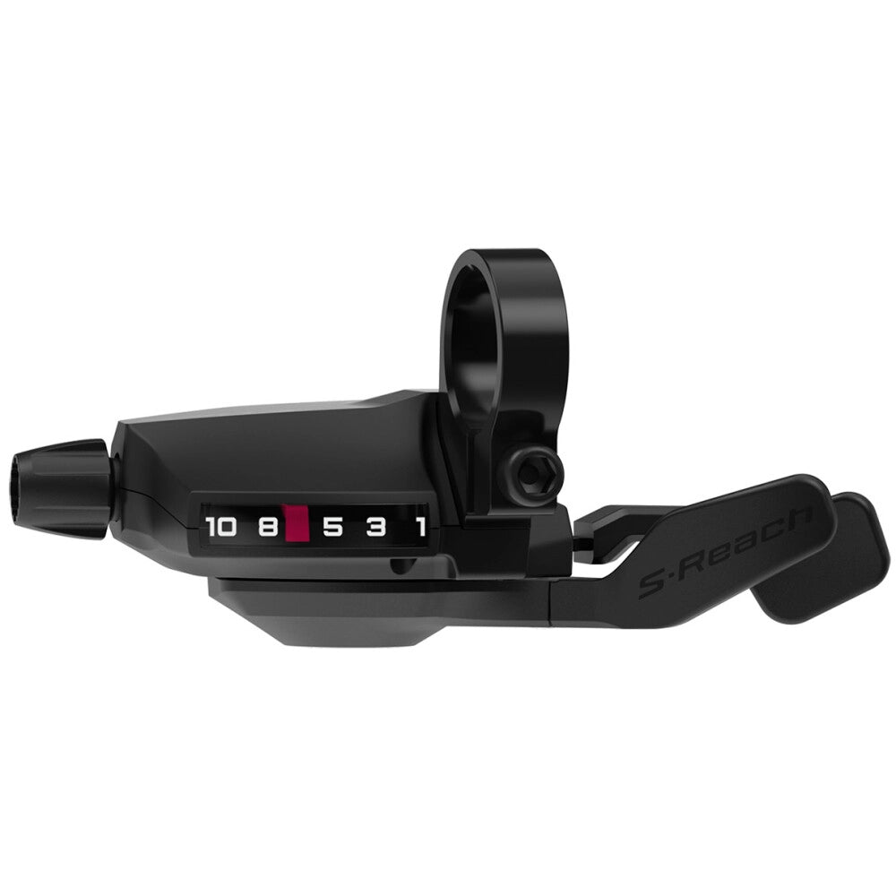 Rechter SHIMANO CUES 10V SL-U6050 Short Reach-schakelversteller met indicator