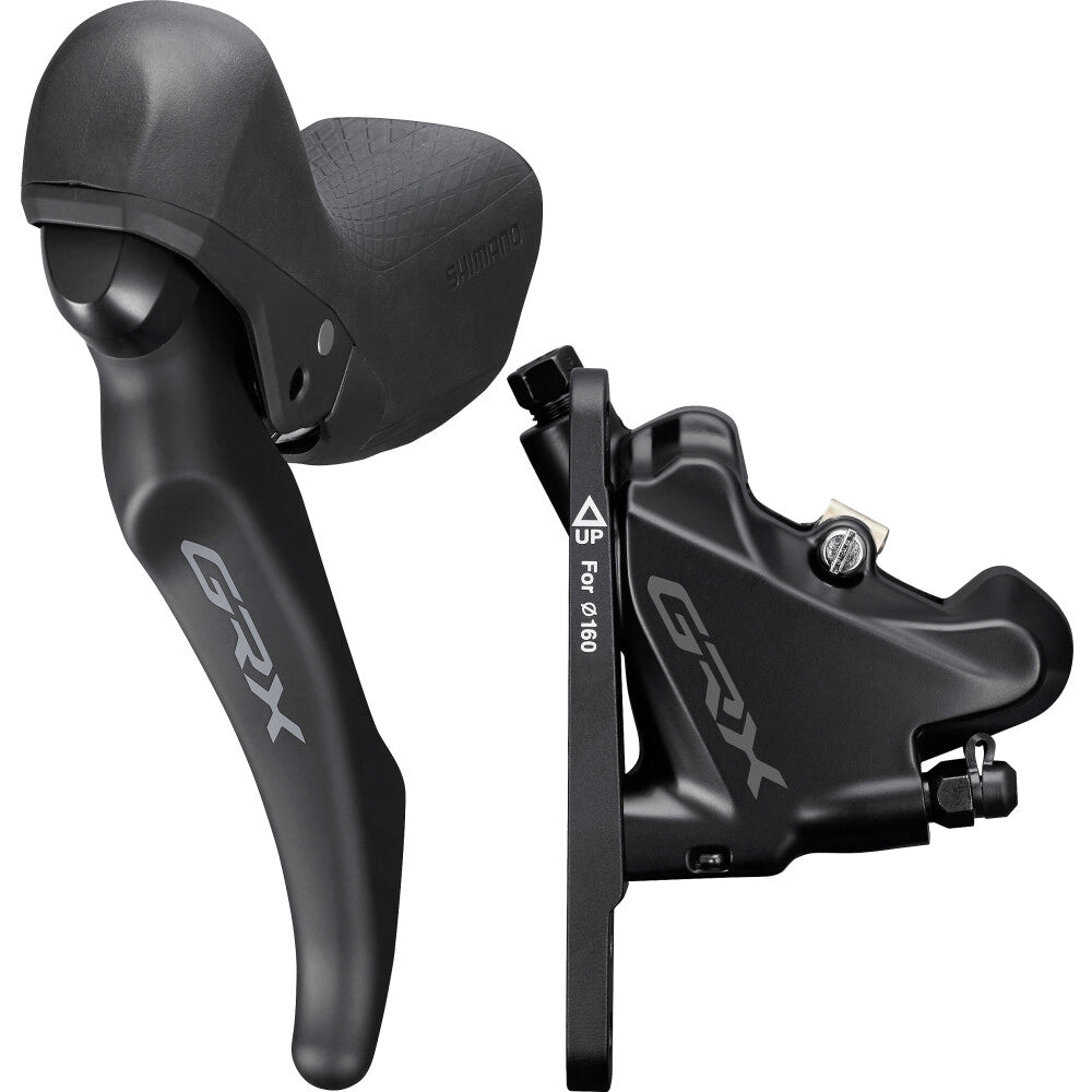 SHIMANO GRX BL-RX600-L + BR-RX400 linkerhendel en voorremklauw 1x11V Flat Mount