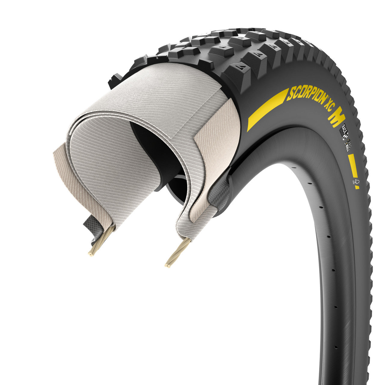 PIRELLI SCORPION RACE XC M ProWall 29x2.40 Tubeless Ready Soft Yellow Team Edition band