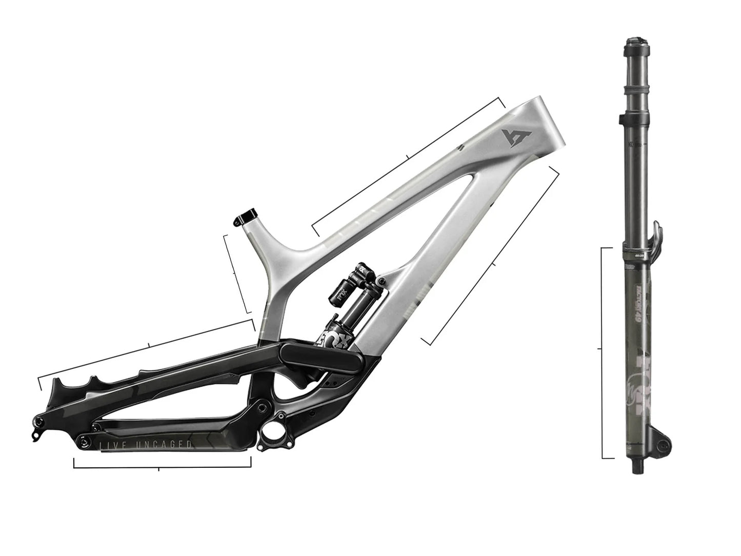 Zelfklevende bescherming voor frame ALL MOUNTAIN STYLE TOTAL Transparant