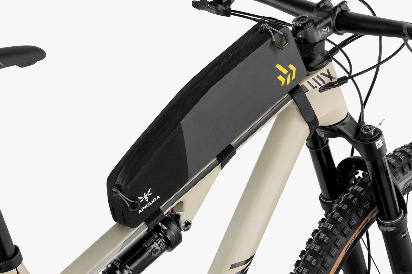 Frame Tas APIDURA BACKCOUNTRY LONG TOP TUBE PACK 1,8 L Zwart Grijs