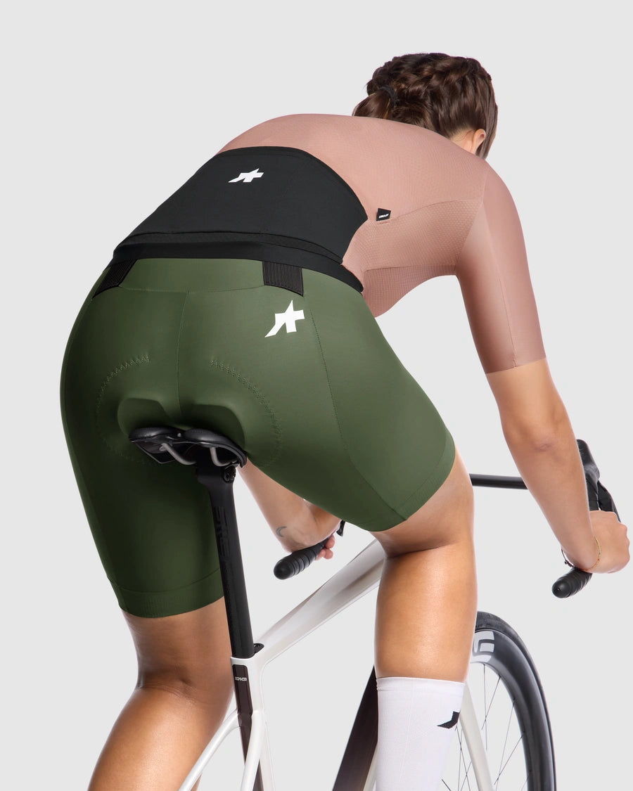 ASSOS UMA GT S11 EVO Damestrui met korte mouwen Bloesemroze