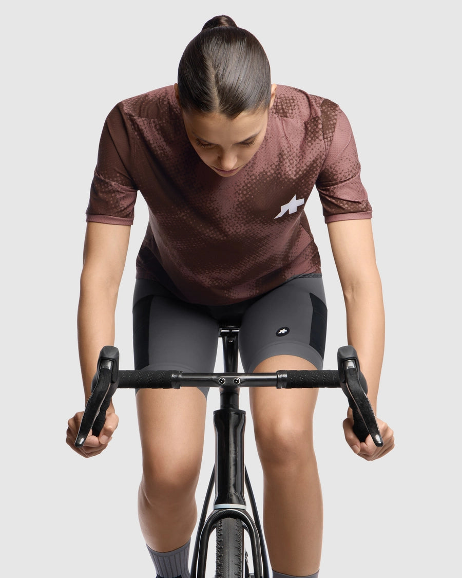 ASSOS TACTICA T5 MUD PLAGE Korte mouwen Jersey Bruin