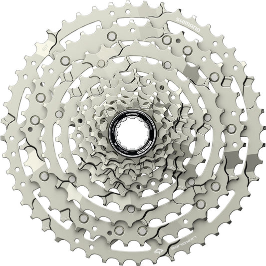10V SHIMANO CUES CS-LG400 Linkglide-cassette - Polish Silver-editie