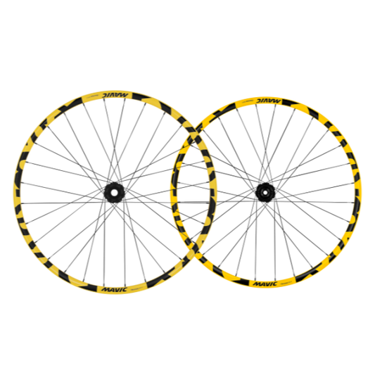 Paar MAVIC DEEMAX DH YLW MULLET wielen 20x110mm - 12x157mm