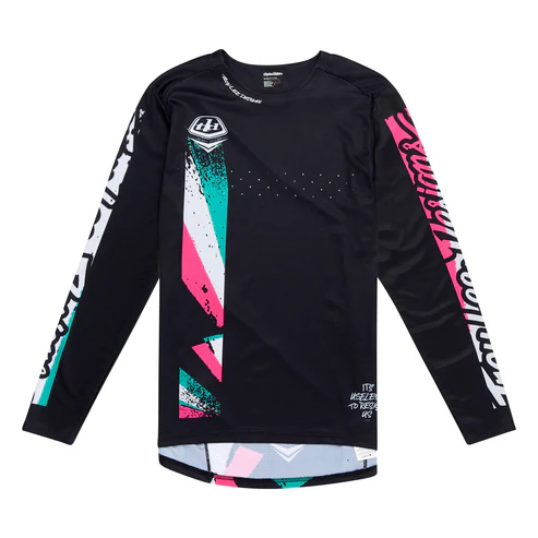 TROY LEE DESIGNS SPRINT FULL PULL Lange Mouw Jersey Zwart 2025