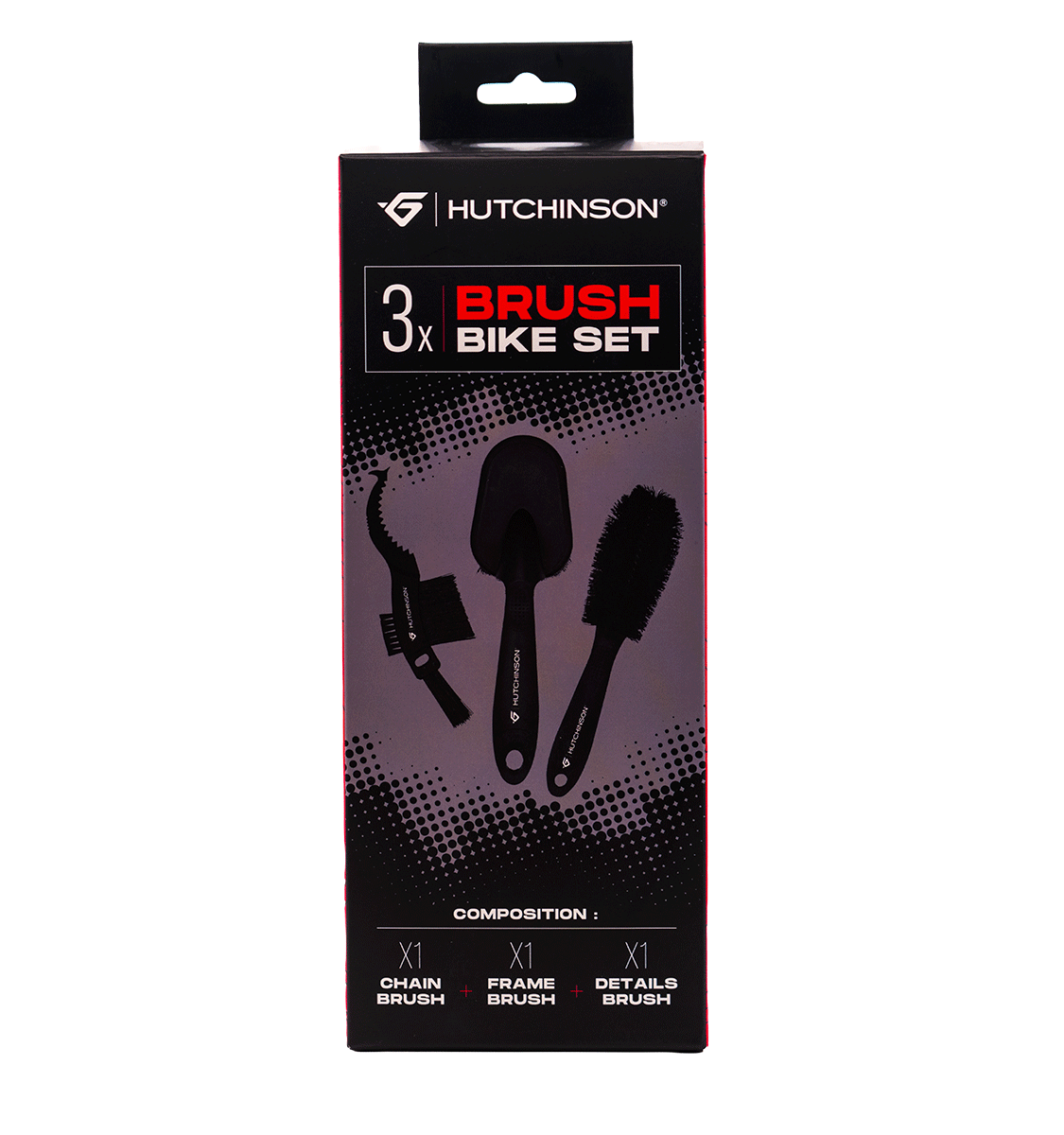 Borstelset HUTCHINSON BRUSH BIKE SET 3 borstels