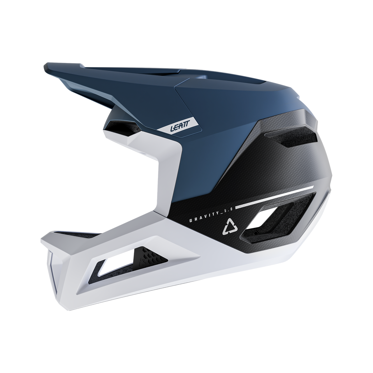 LEATT MTB GRAVITY 5.0 Helm Blauw/Wit