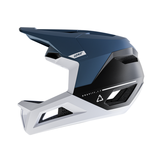LEATT MTB GRAVITY 5.0 Helm Blauw/Wit