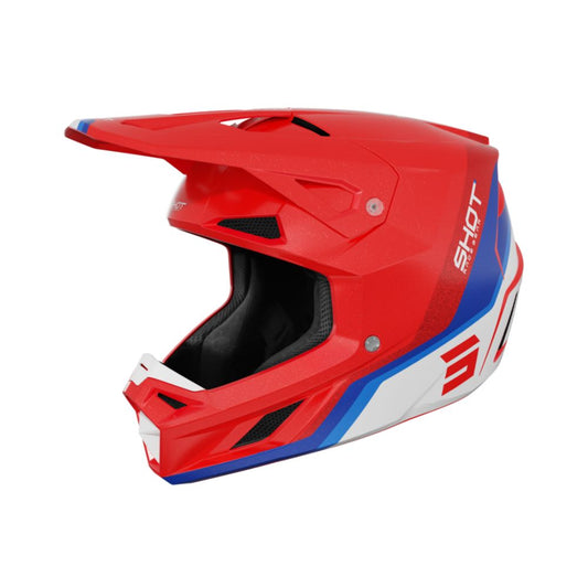 BMX-helm SHOT SPEED Atomic Rood Parelmoer