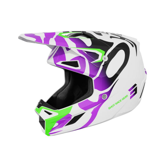 BMX-helm SHOT SPEED Junior Ghost Purple Glossy