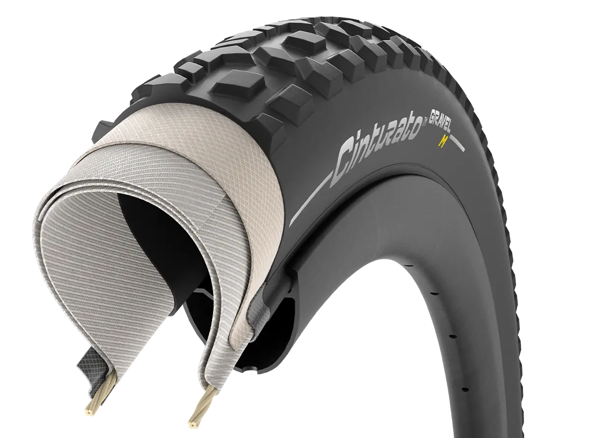 Band PIRELLI CINTURATO GRAVEL M 700x50c Tubeless Ready Klassiek beige