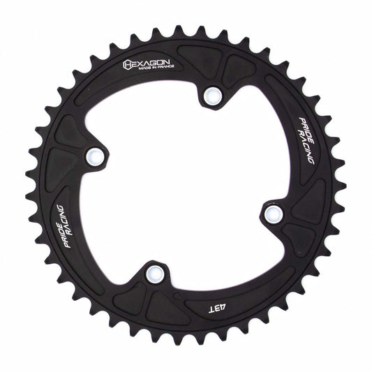 Tandwielkrans PRIDE HEXAGON 4 Schroefdraad Bouten Zwart