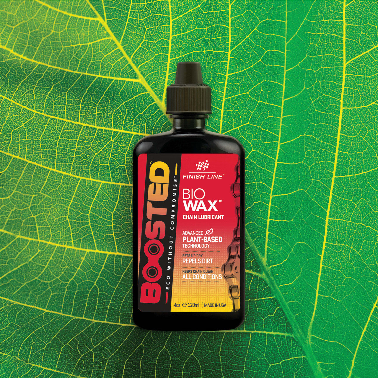 Kettingsmeermiddel FINISH LINE BOOSTED™ BIO WAX (120 ml)