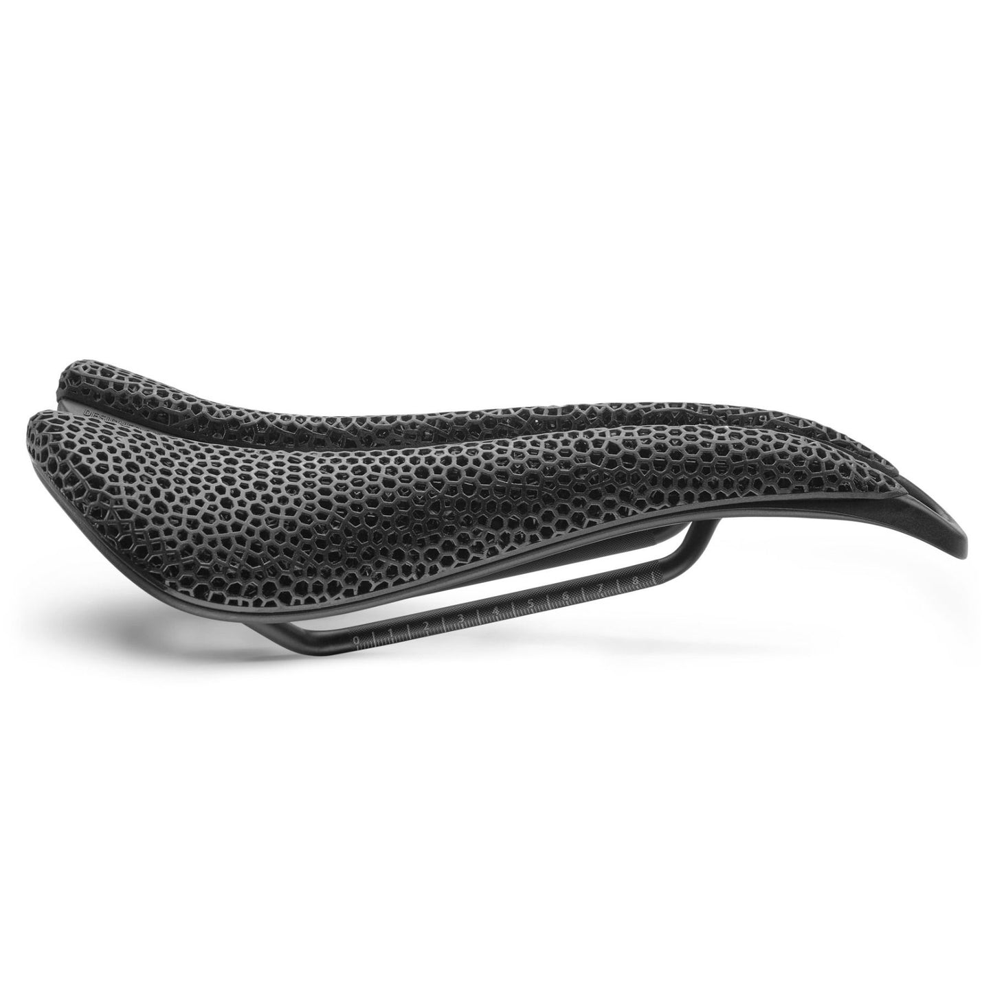 SMP EVO 3D Zadel Roestvrij Staal Rails Zwart