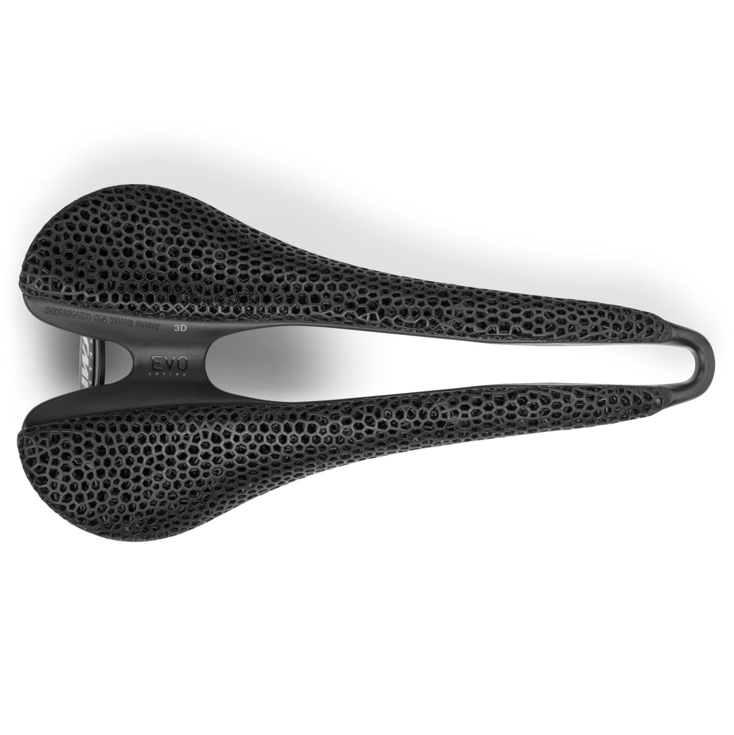 SMP EVO 3D Zadel Roestvrij Staal Rails Zwart