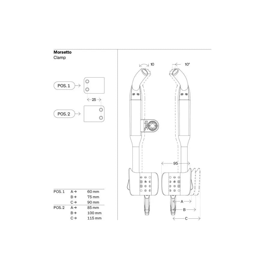DEDA FAST PRO stuurverbreders voor Shimano blips