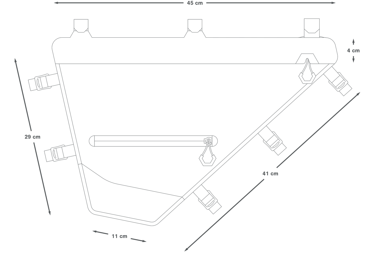 Frametas APIDURA EXPEDITION VOL FRAME PACK S 7,5 L Zwart