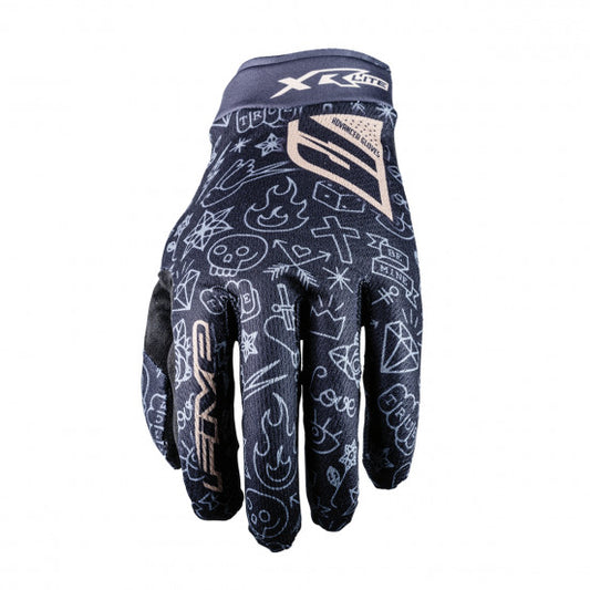 FIVE XR-LITE TATTOO-handschoenen Zwart/Goud