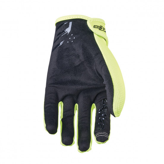 FIVE XR-RIDE Junior Split-handschoenen, zwart/fluogeel