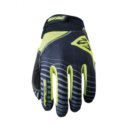 FIVE BMX RACE Junior-handschoenen, neon geel