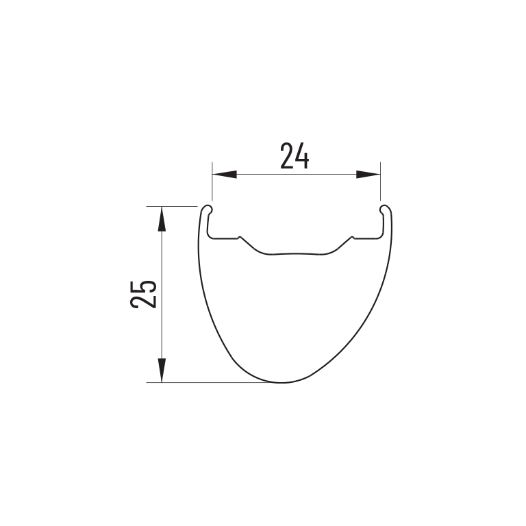 Paar MICHE GRAFF Tubeless Ready Wielen (Center Lock)
