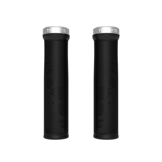 Grips TITLE FORM Lock On Zwart/Chroom