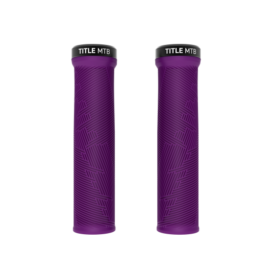 Grips Title MTB FORM Lock-On Violet - paar vooraanzicht