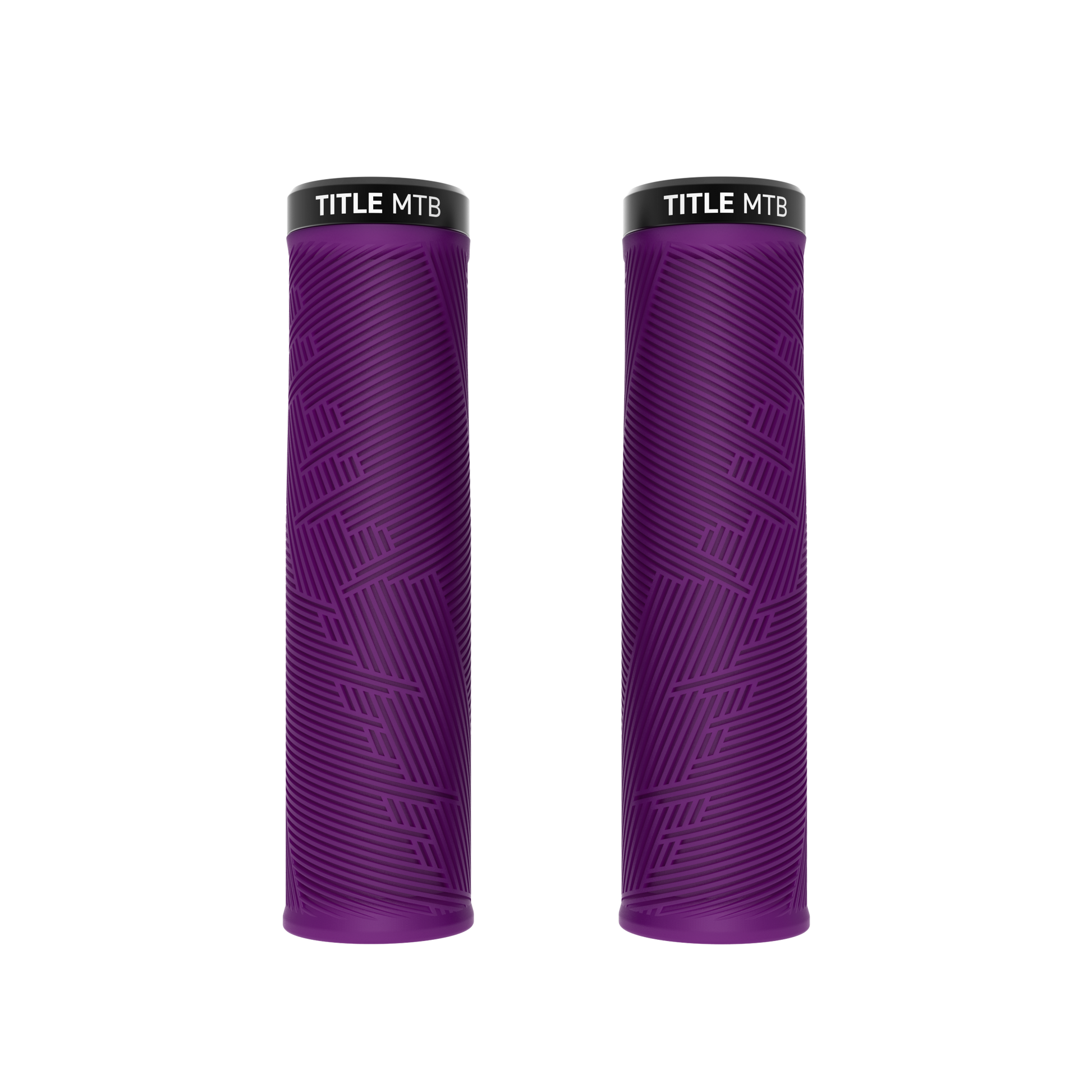 Grips Title MTB FORM Lock-On XL Violet - paire vue de face