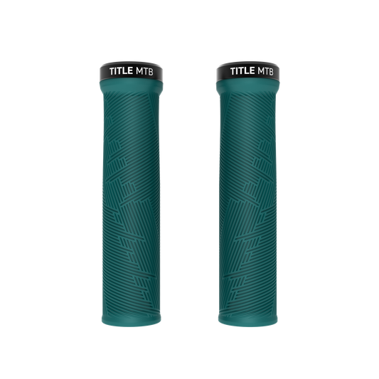 Grips Title MTB FORM Lock-On Turquoise - paar vooraanzicht