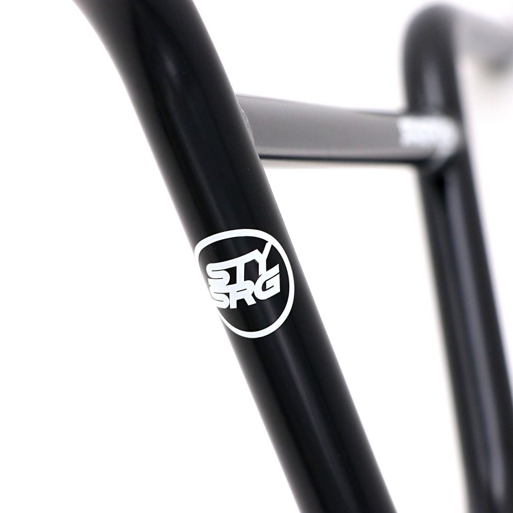 BMX Stuur STAYSTRONG Chevron Straight Race Zwart Ø22.2mm