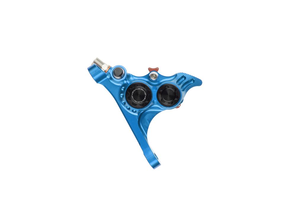 Voorremklauw HOPE RX4+ SL FMF (+20) 70mm 4 zuigers DOT Blauw