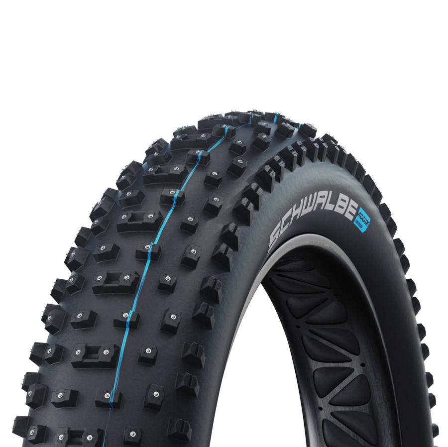 SCHWALBE Al MIGHTY SuperGround Addix-band 26x4,80 Tubeless Easy, soepel, zwart, met spijkers