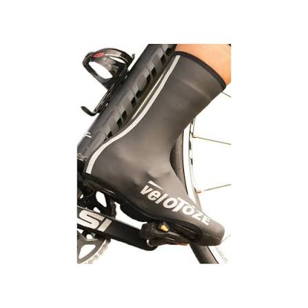 VELOTOZE hoge neopreen overschoenen Zwart/Wit