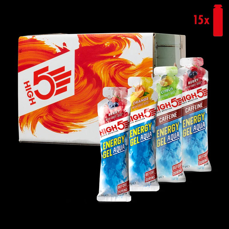 Pak High5 ENERGY GEL Aqua (15x 66g) Meng smaken