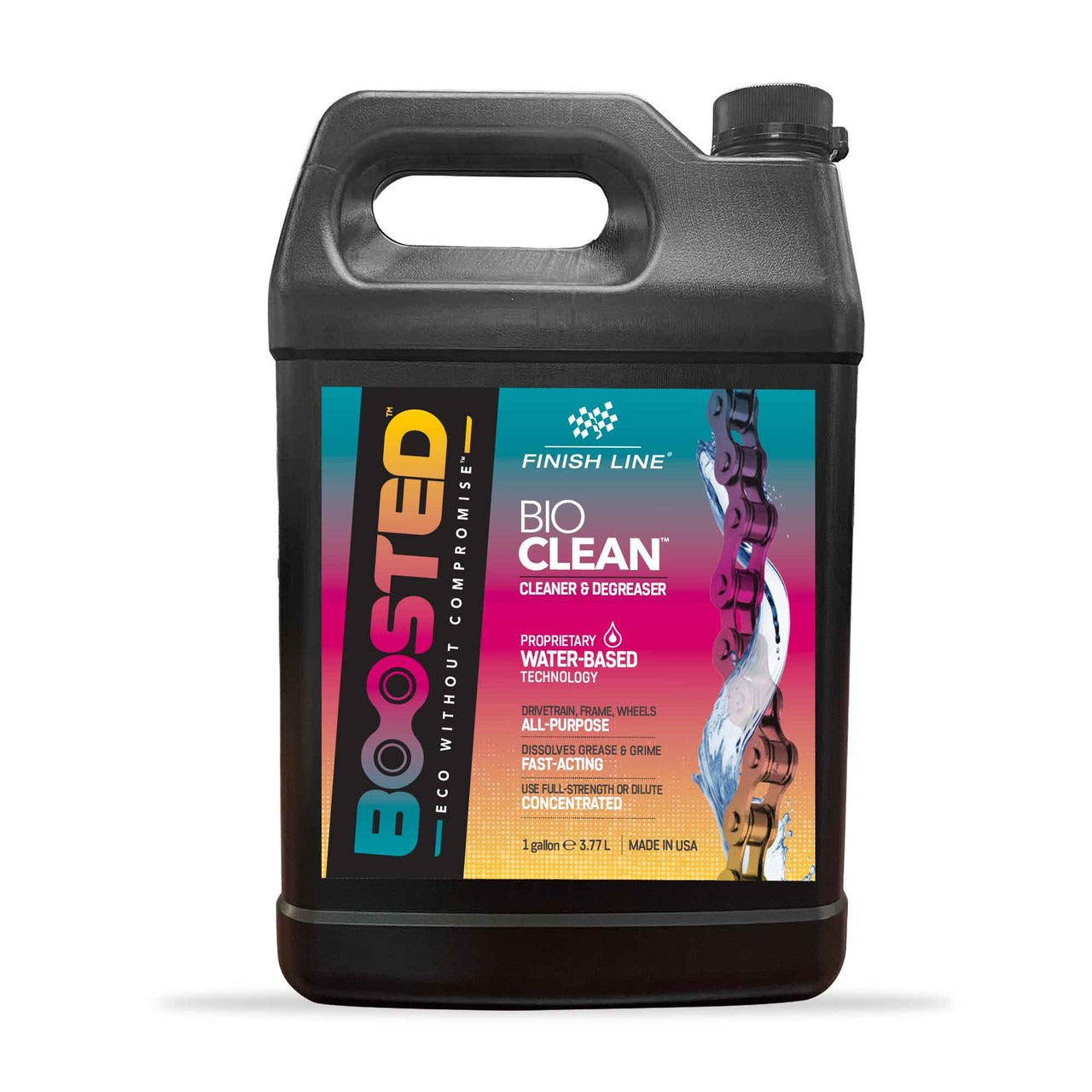 FINISH LINE BOOSTED™ BIO CLEAN ontvetter/reiniger op waterbasis (3.77L)