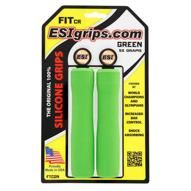 Handvatten ESI FIT CR (CHUNKY/RACER'S EDGE COMBO) 130 mm Groen