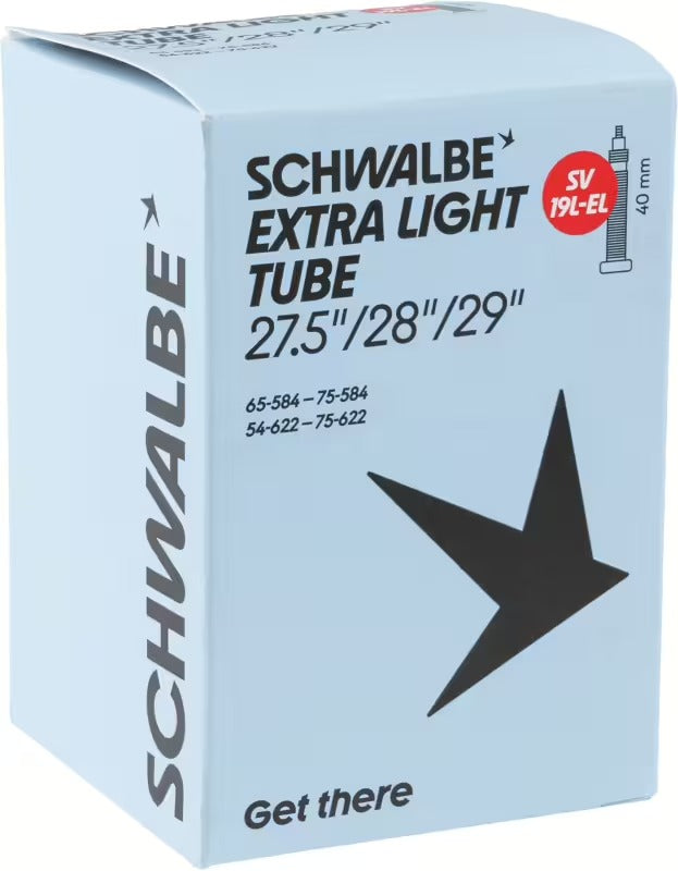 SCHWALBE EXTRA LIGHT SV 19L 27,5/29x2,10/3 binnenband met Presta-ventiel, 40 mm
