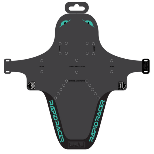 RRP EnduroGuard Standaard spatbord (vorken 80 tot 120mm) Zwart/Turquoise