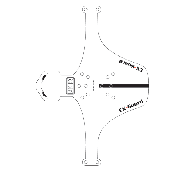 Voorspatbord RRP CX GUARD Wit